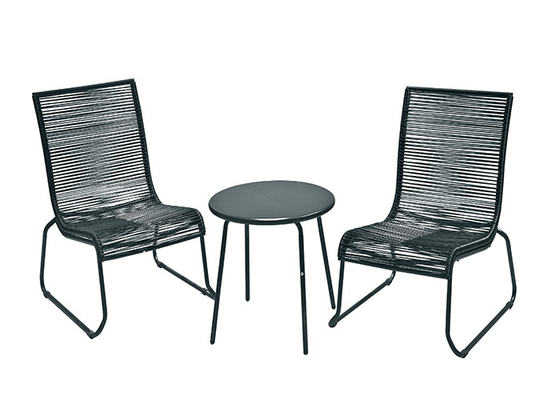 EN581 ชุดโต๊ะพับและเก้าอี้ในสวนพกพาสะดวกด้วยโครงเคลือบผง