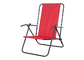 เก้าอี้พับเหล็กวัสดุโพลีเอสเตอร์สีทึบและลวดลายพิมพ์