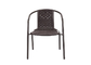 เก้าอี้หวาย Anti Mold Garden เก้าอี้ลานโลหะและหวาย 2.9 กก