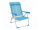 เก้าอี้ทรายพับอลูมิเนียม Textilene สำหรับเฟอร์นิเจอร์สวนปรับเอนนอนได้