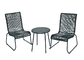 EN581 ชุดโต๊ะพับและเก้าอี้ในสวนพกพาสะดวกด้วยโครงเคลือบผง