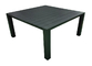 โต๊ะรับประทานอาหารสวนสีดำขนาด 160 X 160 ซม. อลูมิเนียมประกอบสูง 76 ซม